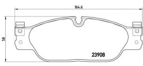 Brembo P 36 021 - Brzdové platničky -