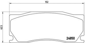 Brembo P 36 023 - Brzdové platničky -
