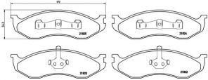 Brembo P 37 004 - Brzdové platničky -