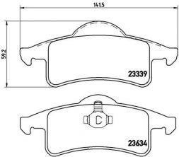 Brembo P 37 006 - Brzdové platničky -