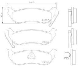 Brembo P 37 009 - Brzdové platničky -