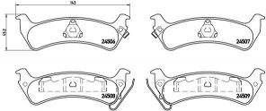 Brembo P 37 012 - Brzdové platničky -