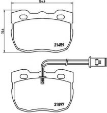 Brembo P 44 004 - Brzdové platničky -