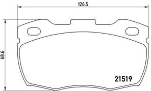 Brembo P 44 015 - Brzdové platničky -