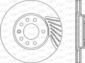 Open Parts BDR1808.20 - Brzdový kotúč -