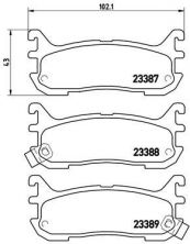 Brembo P 49 021 - Brzdové platničky -