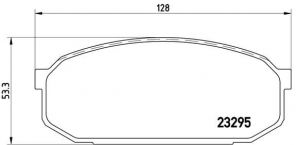 Brembo P 49 022 - Brzdové platničky -