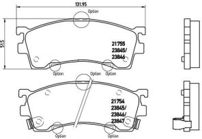 Brembo P 49 023 - Brzdové platničky -