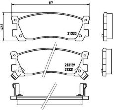 Brembo P 49 025 - Brzdové platničky -