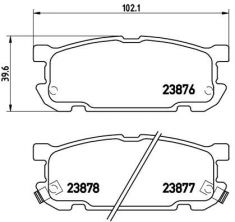 Brembo P 49 030 - Brzdové platničky -