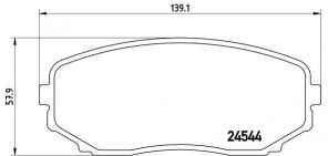Brembo P 49 040 - Brzdové platničky -
