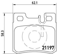 Brembo P 50 009 - Brzdové platničky -
