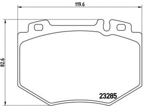 Brembo P 50 048 - Brzdové platničky -