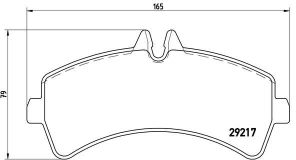 Brembo P 50 060 - Brzdové platničky -