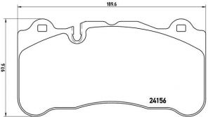 Brembo P 50 078 - Brzdové platničky -