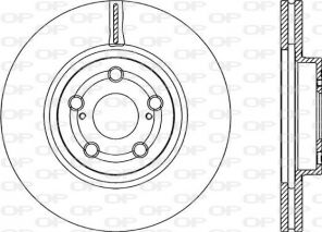 Open Parts BDR2266.20 - Brzdový kotúč -