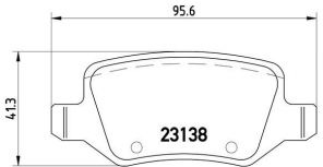 Brembo P 50 090 - Brzdové platničky -