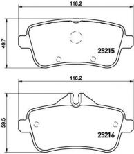 Brembo P 50 099 - Brzdové platničky -