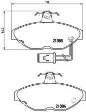 Brembo P 52 011 - Brzdové platničky -
