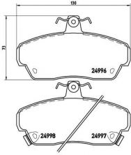 Brembo P 52 020 - Brzdové platničky -