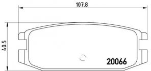 Brembo P 54 011 - Brzdové platničky -