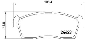 Brembo P 54 049 - Brzdové platničky -