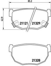 Brembo P 56 010 - Brzdové platničky -