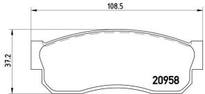 Brembo P 56 011 - Brzdové platničky -