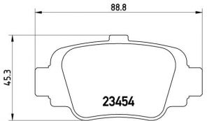 Brembo P 56 032 - Brzdové platničky -
