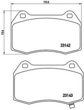 Brembo P 56 047 - Brzdové platničky -