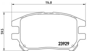 Brembo P 56 050 - Brzdové platničky -