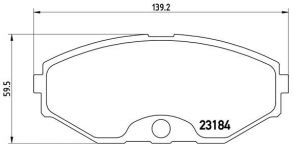Brembo P 56 052 - Brzdové platničky -