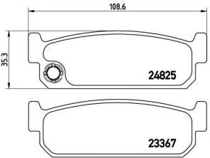 Brembo P 56 067 - Brzdové platničky -