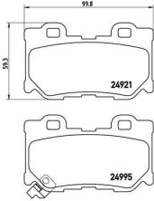 Brembo P 56 085 - Brzdové platničky -