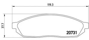 Brembo P 59 007 - Brzdové platničky -
