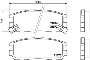 Brembo P 59 021 - Brzdové platničky -