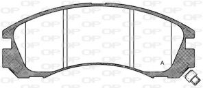 Open Parts BPA0354.32 - Brzdové platničky -