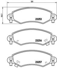 Brembo P 59 035 - Brzdové platničky -