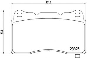 Brembo P 59 079 - Brzdové platničky -