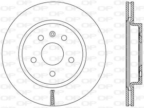 Open Parts BDR2497.20 - Brzdový kotúč -