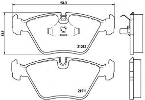 Brembo P 61 049 - Brzdové platničky -