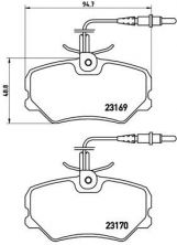 Brembo P 61 050 - Brzdové platničky -