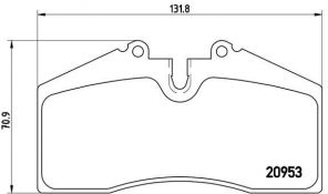 Brembo P 65 005 - Brzdové platničky -