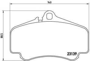 Brembo P 65 011 - Brzdové platničky -