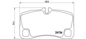 Brembo P 65 012 - Brzdové platničky -