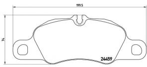 Brembo P 65 019 - Brzdové platničky -