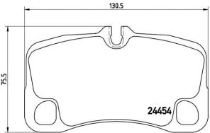 Brembo P 65 022 - Brzdové platničky -