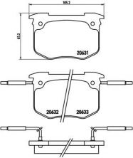 Brembo P 68 011 - Brzdové platničky -