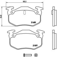 Brembo P 68 018 - Brzdové platničky -