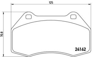 Brembo P 68 036 - Brzdové platničky -